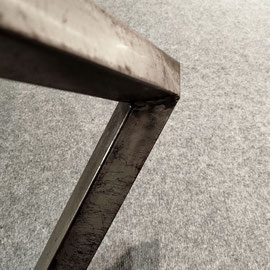 German Avant-garde Design, Neues Deutsches Design, Steel Glass Dining Table, West Germany, 1980s