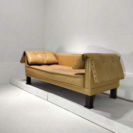 Chirstian Duc  Sofa / Canapé Model "Orwell", Synthèse Series  Metal, Latex Foam, Leather, CMB Edition, France, 1983 - PN.Modern pnmodern