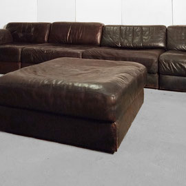 De Sede DS-76 Set of Seven Dark Brown Bed Sofa, Switzerland, 1969 - PN.Modern pnmodern.com