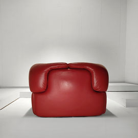 Alberto Rosselli Confidential Leather Lounge Chair, Saporiti Italia, Italy, 1970s - PN.Modern pnmodern