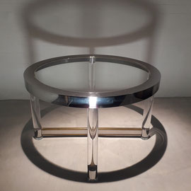 Sandro Petti Dining table for L´Angolo Metallarte Roma, Italy, 1970s