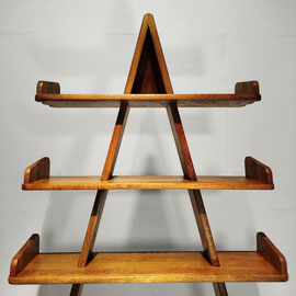 HKM Cabinetmakers Solid Waxed Oak Shelving, Book case, Room Divider, France, c.1970 - PN.Modern pnmodern.com