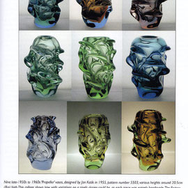 Jan Kotik "Propeller" Vase for Škrdlovice , Czechslovakia, 1955