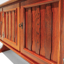 Italian Cabinetmaker Modern-Rustic Oak Sideboard, Italy, 1960s - PN.modern pnmodern.com