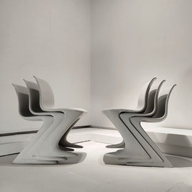 Ernst Möeckel Kangaroo Z Chairs, DDR Edition by Trabant, East Germany, 1968 - PN.Modern pnmodern