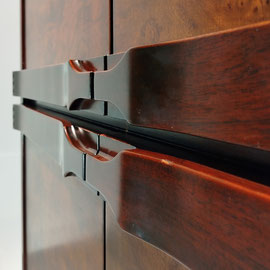 Franz Xaver Sproll, Storage Cabinet, Mahogany, Burl Walnut, Rosewood, Switzerland, Circa, 1960 PN.Modern pnmodern