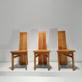 Nordiska kompaniet Brutalist  Pine wood Dining Set, Sweden, 1960-70s-PN.Modern pnmodern.com 