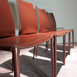 Giancarlo Vegni & Gaultierotti Set of 4 Chairs by Fasem, Italy, c. 1980