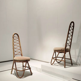 Pierantonio Bonacina  Side Chairs for Bonacina 1889  Bamboo, Rattan  Italy, 1960s