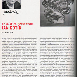 Jan Kotik "Propeller" Vase for Škrdlovice , Czechslovakia, 1955