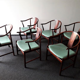 Hans J. Wegner Set of Six PP56 Designed in 1945 for PP Møbler, Denmark