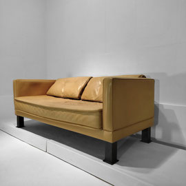 Chirstian Duc  Sofa / Canapé Model "Orwell", Synthèse Series  Metal, Latex Foam, Leather, CMB Edition, France, 1983 - PN.Modern pnmodern