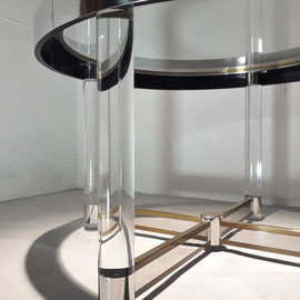 Sandro Petti Dining table for L´Angolo Metallarte Roma, Italy, 1970s