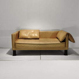 Chirstian Duc  Sofa / Canapé Model "Orwell", Synthèse Series  Metal, Latex Foam, Leather, CMB Edition, France, 1983 - PN.Modern pnmodern