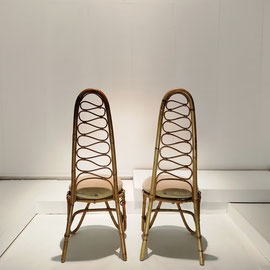 Pierantonio Bonacina  Side Chairs for Bonacina 1889  Bamboo, Rattan  Italy, 1960s
