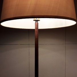 Luxus Vittsjö Oak Brass Floor Lamps, Sweden 1960s, Scandinavian Modern Design - PN.Modern pnmodern