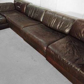 De Sede DS-76 Set of Seven Dark Brown Bed Sofa, Switzerland, 1969 - PN.Modern pnmodern.com