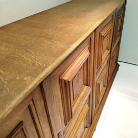 Spanish Cabinekmaker Oak High Board Aparador, 1940s PN.Modern pnmodern