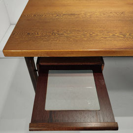 Danish Cabinetmaker Wenge Wood Executive Desk c. 1970 - PN-Modern pnmodern