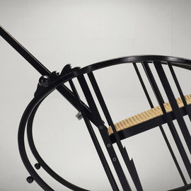 Societa Anonima Antonio Volpe "Dondolo" Egg Rocking Chair Model. 267, Italy, 1922