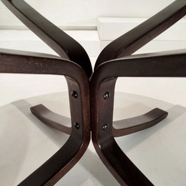 Sigurd Ressell "Falcon" Set of Sling Chairs, Footrest, Table for Vatne Lenestolfabrikk, Norway, 1971 PN.Modern