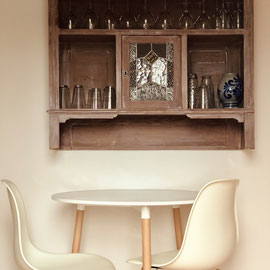 Sitzplatz in der gemütlichen Küche der Ferienwohnung im Eckbäckerhaus