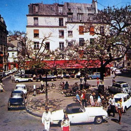 Place de la Contrescarpe vers 1965