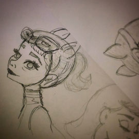 Pencil on paper