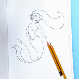 Pencil on paper