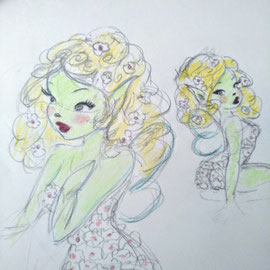 Colored pencil on paper