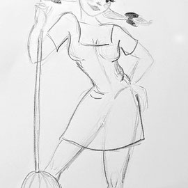 Pencil on paper