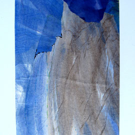Cascade Troll (collage acrylique, 30 x 45 cm, 2014)