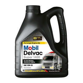 Mobil Delvac Super 1400 15W40. Se recomienda para uso en una amplia gama de aplicaciones de servicio pesado y de entornos de trabajo que se pueden encontrar en las industrias del transporte, minería, construcción, concreto y agricultura.