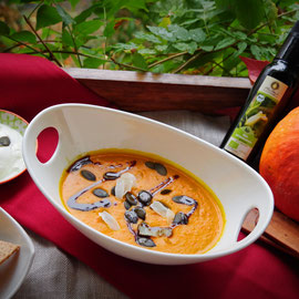 Kürbis-Kokossuppe