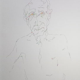 “Lo sguardo”, tecnica mista su carta Fabriano 50% cotone, cm. 32 x 43,5 – € 100 + eventuali spese di spedizione