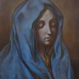 “Mater Dolorosa” da Onorio Marinari, olio su tela, cm. 30 x 40