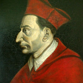 “San Carlo Borromeo” (da Giovanni Ambrogio Figino) - acrilico su tela applicata su tavola – Cernusco sul Naviglio, collezione privata
