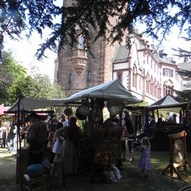 ein schöner Stadtpark in Weinheim