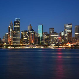 AUSTRALÍA Sydney Porto De Sydney Amanhecer Edifícios