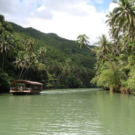 Filipinas, Floresta Tropical Bohol Rio Barco