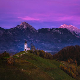 Kirche von St. Primoz  Jamnik/Slowenien  