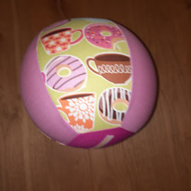 Luftballonhülle ohne Bänder, rosa mit Donuts