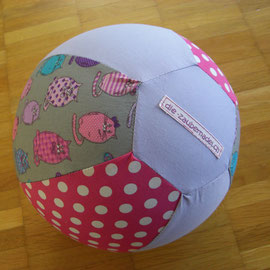Luftballonhülle ohne Bänder, flieder-pink mit Katzen