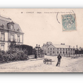 - Avenue de la Gare et Champ de Foire - OBJAT - Corrèze - 25.09.1906 -