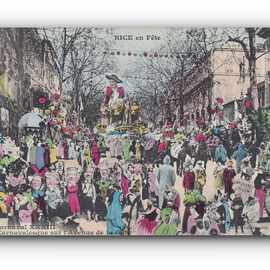 - Corso Carnavalesque sur l'Avenue de la Gare-- NICE en Fête - 08.03.1905 -