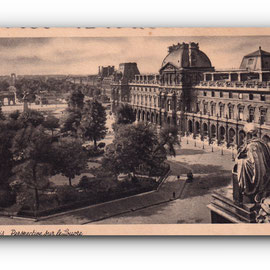 - Perspective sur le Louvre - PARIS -