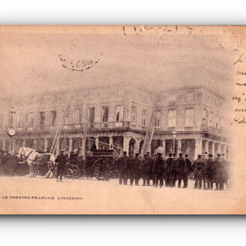L'incendie du théatre - 08.04.1900 - Brandkatastrophe im Theater - Fire disaster in the theatre