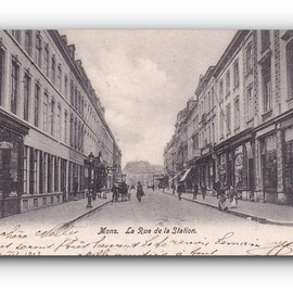 - La Rue de la Station - MONS - 31.08.1903 -