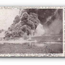 - Incendie des réservoirs à pétrole du 26 .Août 1904 - ANVERS - 09.09.1904 -