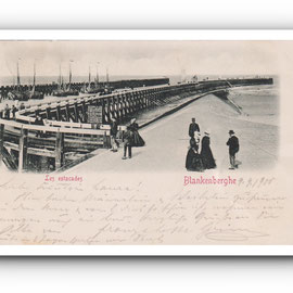 BLANKENBERGHE - Les estacades - 09.09.1900